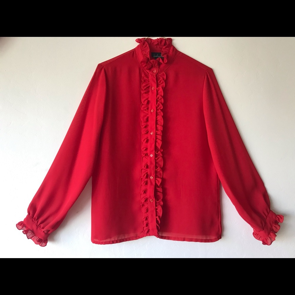 Vintage red blouse
